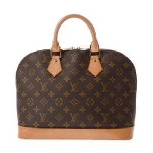 LOUIS VUITTON Authentic Brown Monogram Canvas Alma Bag